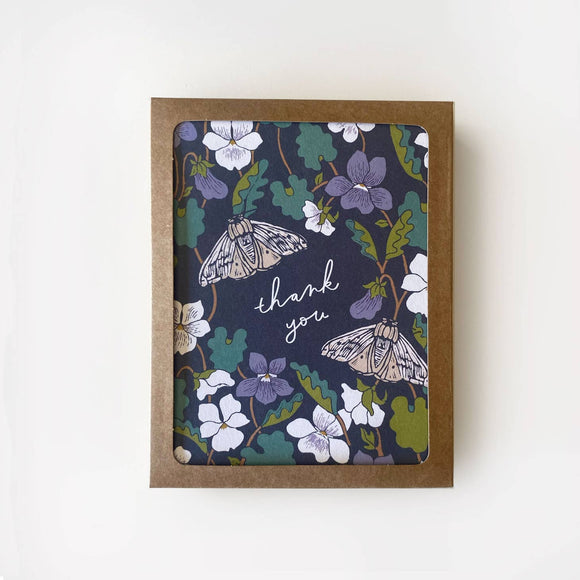 Root & Branch Paper Co. Boxed Cards - Woodland Violet Thank You