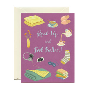 Yeppie Paper Get Well Card - Rest Up, Feel Better