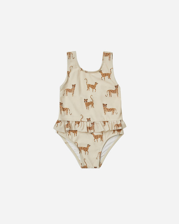 Rylee + Cru Skirted One-Piece Swimsuit - Leopard