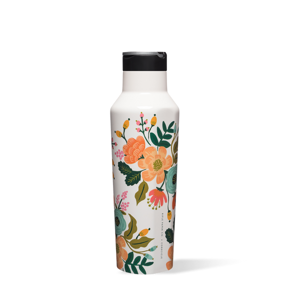 Corkcicle x Rifle Paper Co. Canteen 20oz. - Cream Lively Floral