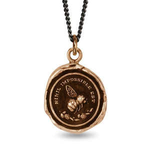 Pyrrha Necklace (Bronze) (22") - Nothing Is Impossible