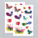 Tattly Temporary Tattoo Sheet (Set of 2) - Butterfly Frenzy