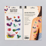 Tattly Temporary Tattoo Sheet (Set of 2) - Butterfly Frenzy