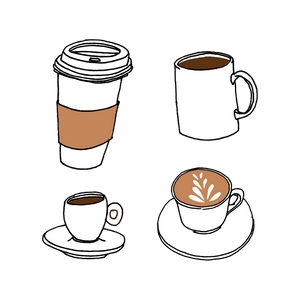 Tattly Temporary Tattoo Pair - Coffee