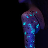 Tattly Temporary Tattoo Sheet (Set of 2) - Curiosities (Glow-In-The-Dark)