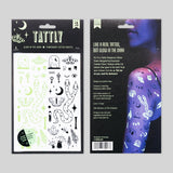 Tattly Temporary Tattoo Sheet (Set of 2) - Curiosities (Glow-In-The-Dark)