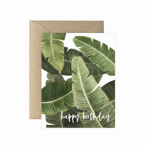 Paper Anchor Co. Card - Banana Leaf Happy Birthday