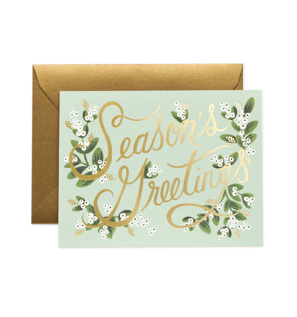 Rifle Paper Co. Boxed Set of Cards - Mistletoe Season's Greetings