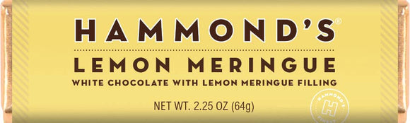 Hammond's Candies Chocolate Bar (2.25 oz) - Lemon Meringue White