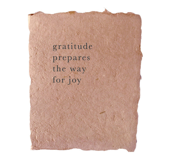 farmette art print - gratitude prepares the way for joy