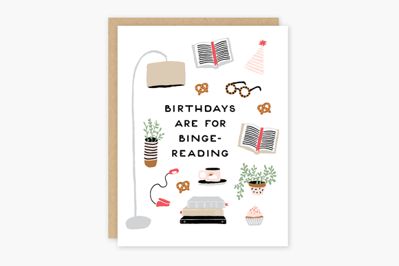 Party of One | Card - Birthday Binge - Reading