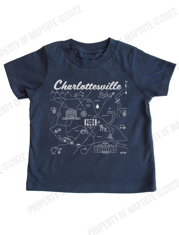Maptote | Charlottesville T-Shirt - Navy