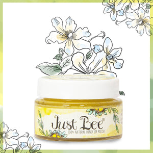Just Bee Cosmetics 100% Natural Honey Lip Polish & Scrub