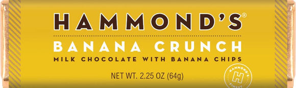 Hammond's Candies Chocolate Bar (2.25 oz) - Banana Crunch Milk