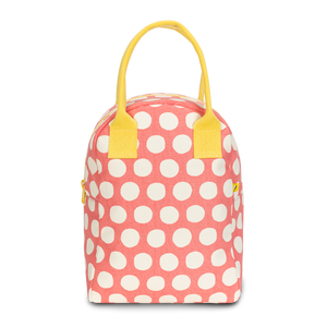 Fluf | Zipper Lunch Bag - Dot Pink