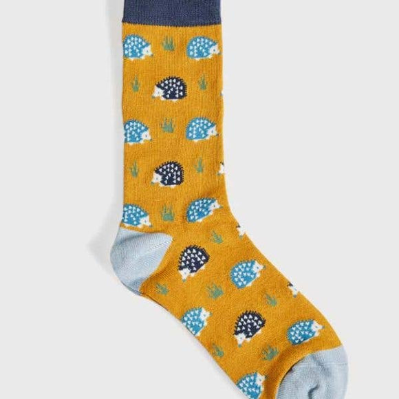 Quintessential Women's Socks - Hedgehog Mustard