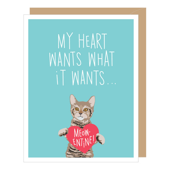 Apartment 2 Cards Valentine's Day Card - Meow-entine