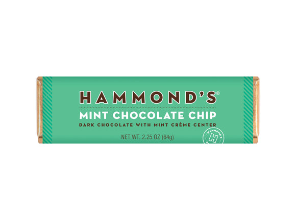 Hammond's Candies Chocolate Bar (2.25 oz) - Mint Choc Chip