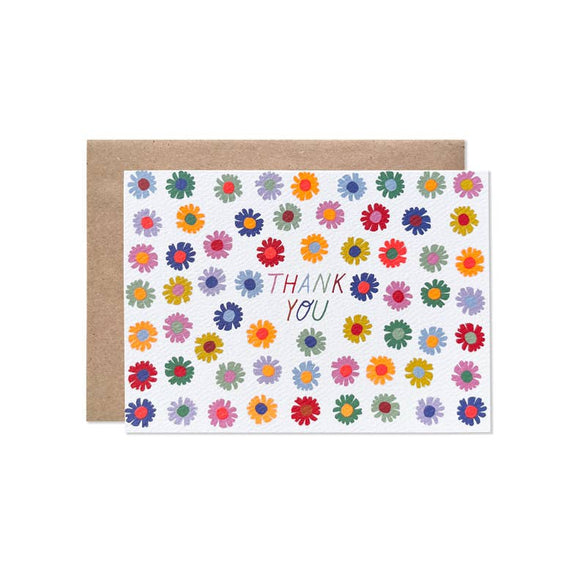 Hartland Cards Boxed Cards (Set of 8) - Thank You Darling Daisy Neon