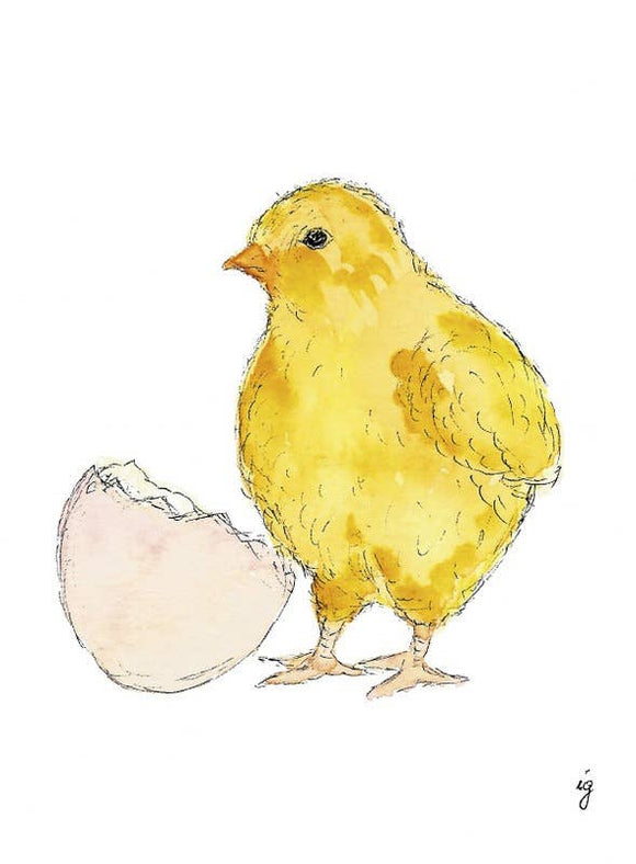 SAS {Seattle Art Studio} Card - Easter Chick