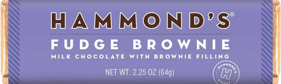 Hammond's Candies Chocolate Bar (2.25 oz) - Fudge Brownie Ganache Milk