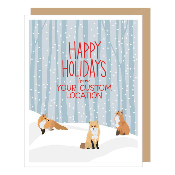 Apartment 2 Cards Holiday Boxed Cards - Winter Foxes