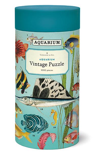 Cavallini & Co. 1000 Piece Vintage Puzzle - Aquarium