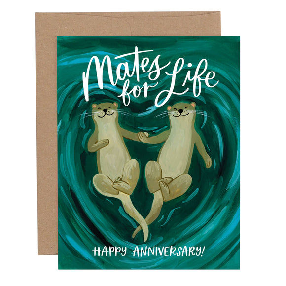 1canoe2 Card - Otters Anniversary Love