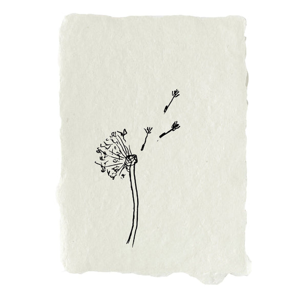 farmette art print - blowing dandelion