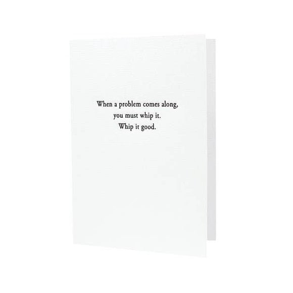 Hat Wig Glove Co. Letterpress Card - Whip It Good
