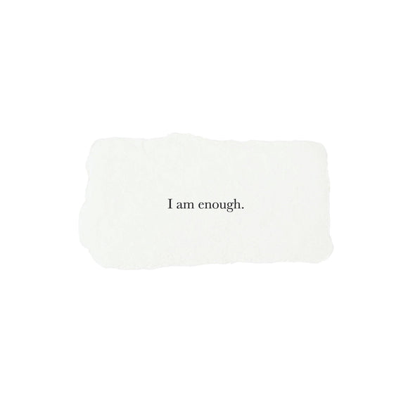 farmette affirmation card - I am enough