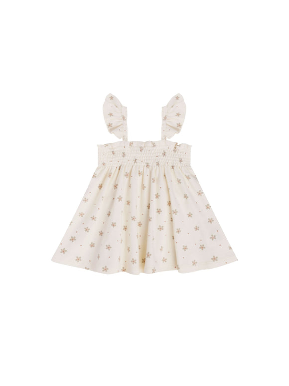 Quincy Mae Smocked Jersey Dress - Dotty Floral