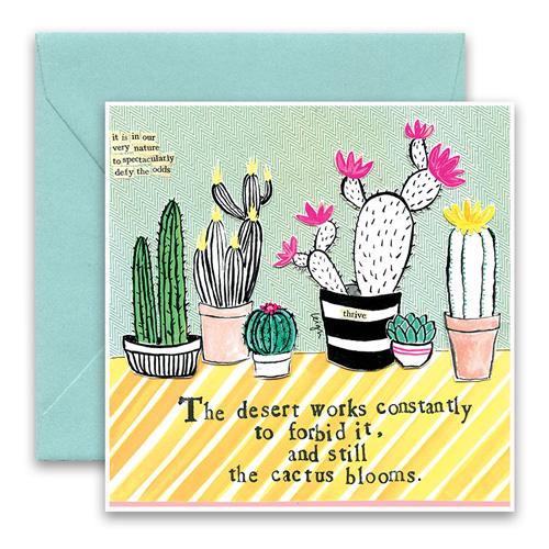 Curly Girl Card - Cactus